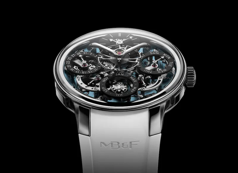 MB&F unveil icy blue EVO timepiece