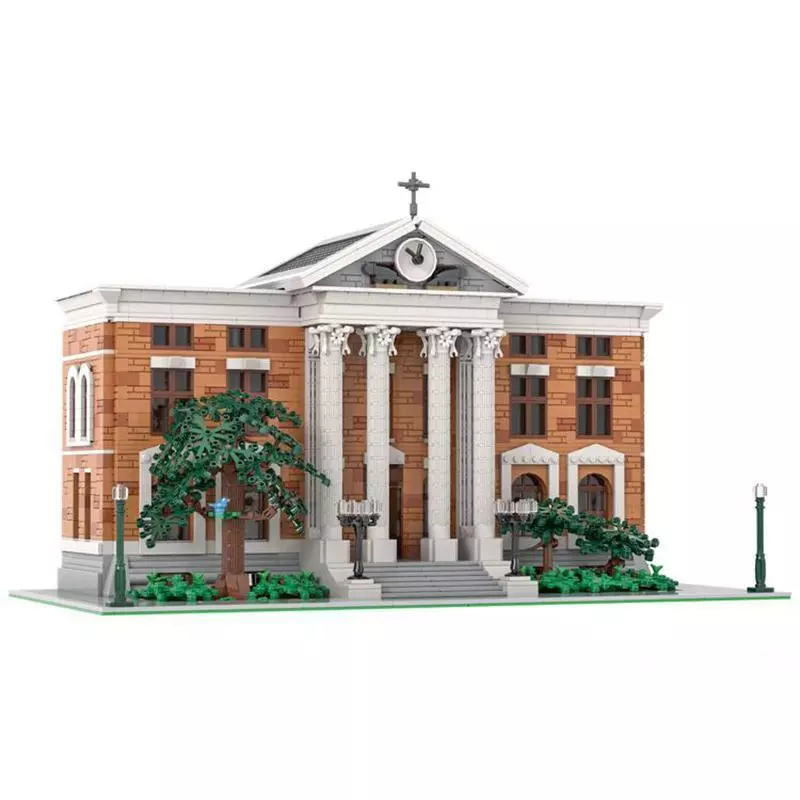 Back to the Future Courthouse Clock Tower MOC Building Block Set