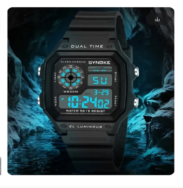 Men's SYNOKE LED Military Inspired Digital Watch