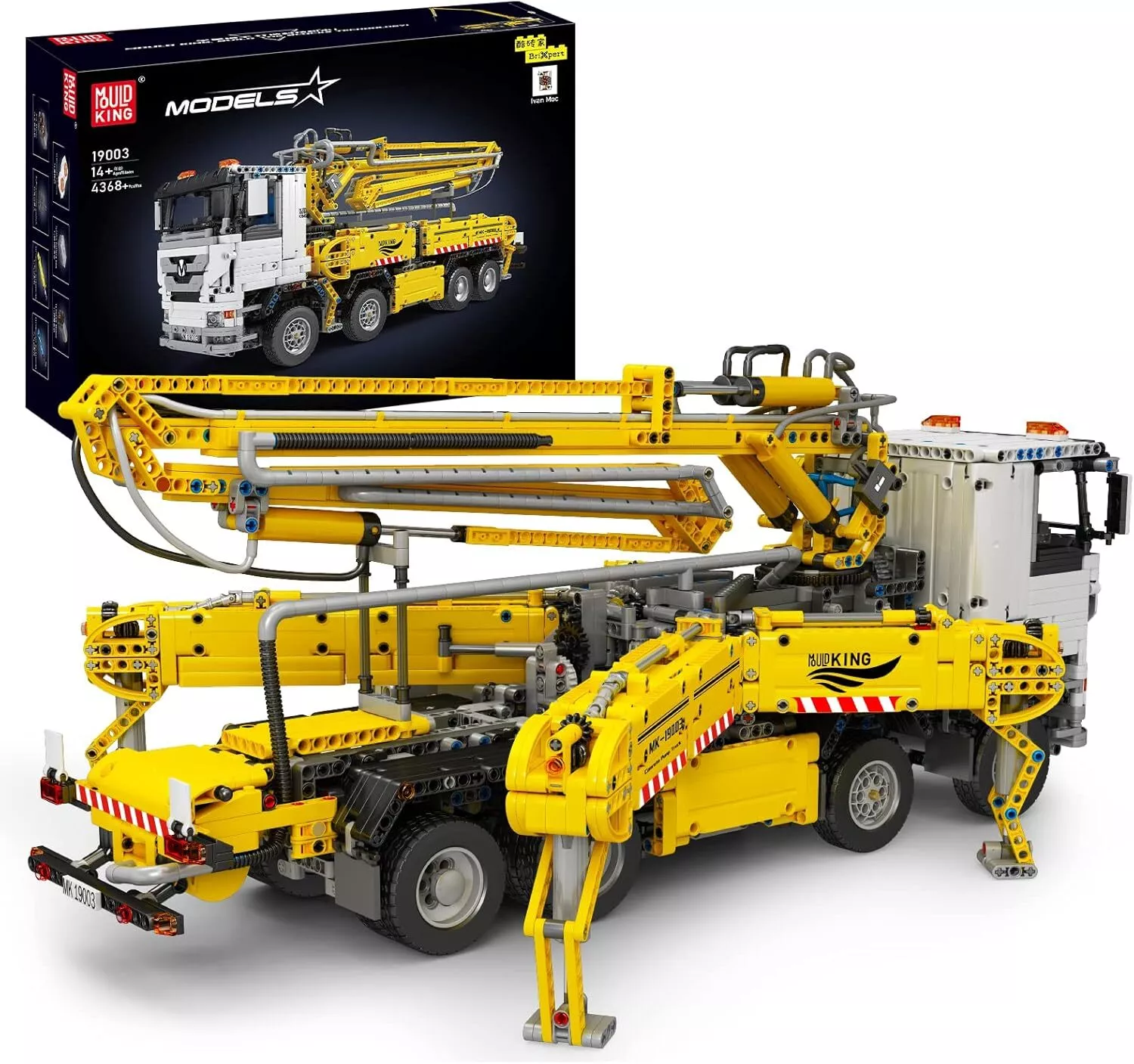 Mould King Pneumatic Concrete Truck Remote Control RC (19003)