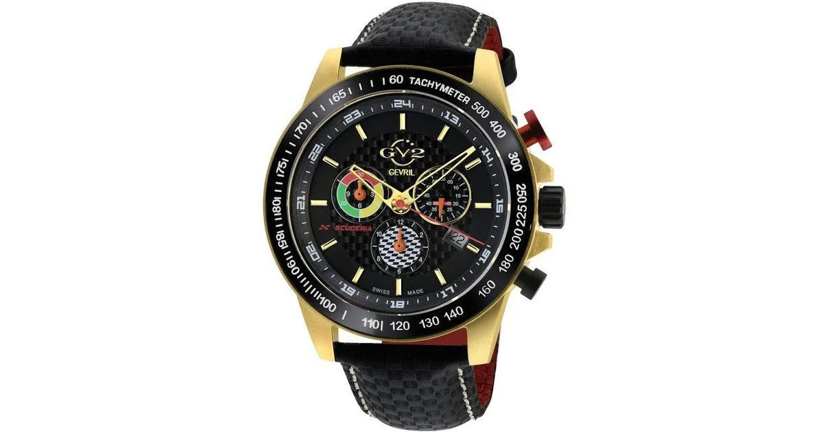Men's Gevril GV2 Limited Edition Scuderia Multi-Function Chrono Watch